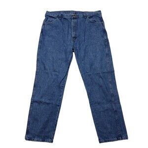 Rustler Mens Blue Jeans Size 40x32 Denim Workcore Normcore High Rise READ